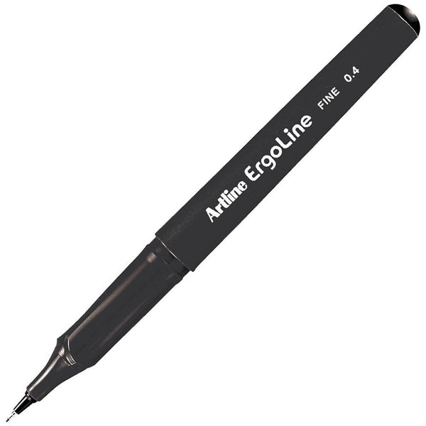 Artline 3400 Ergoline Fibre Tip Pen 0.4Mm Black Hangsell 134061 - SuperOffice