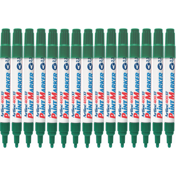 Artline 400 XF Paint Marker Bullet 2.3mm Green Box 15 140004B (Box 15) - SuperOffice