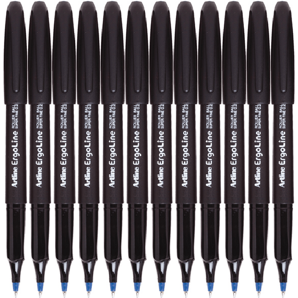 Artline 4200 Ergoline Rollerball Pen 0.2mm Blue Box 12 142003 (Box 12) - SuperOffice