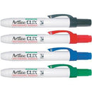 Artline 573 Clix Retractable Whiteboard Marker Pen 1.5Mm Bullet Assorted Wallet 4 157344 - SuperOffice
