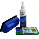 Artline 577 Whiteboard Starter Kit Markers Cleaner Eraser Rubber QTTWS1000 - SuperOffice