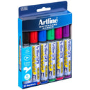 Artline 579 Whiteboard Marker 5mm Chisel Assorted Wallet 6 157946 - SuperOffice
