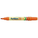 Artline 70 Permanent Marker 1.5mm Bullet Orange Box 12 107005 (Box 12) - SuperOffice