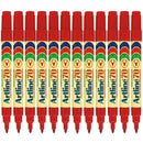 Artline 70 Permanent Marker 1.5mm Bullet Red Pack 12 Artline 70 Red (12pk Loose) - SuperOffice