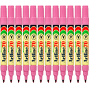 Artline 70 Permanent Marker 1.5mm Bullet Tip Nib Pink Box 12 107009 (Box 12) - SuperOffice