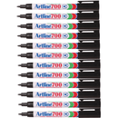 Artline 700 Permanent Marker 0.7mm Bullet Tip Black Box 12 170001 (Box 12) - SuperOffice