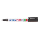 Artline 700 Permanent Marker 0.7mm Bullet Tip Black Pack 12 Artline 700 Black (12pk Loose) - SuperOffice