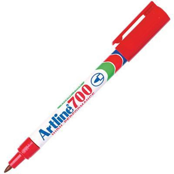 Artline 700 Permanent Marker 0.7mm Bullet Tip Red Box 12 170002 (Box 12) - SuperOffice