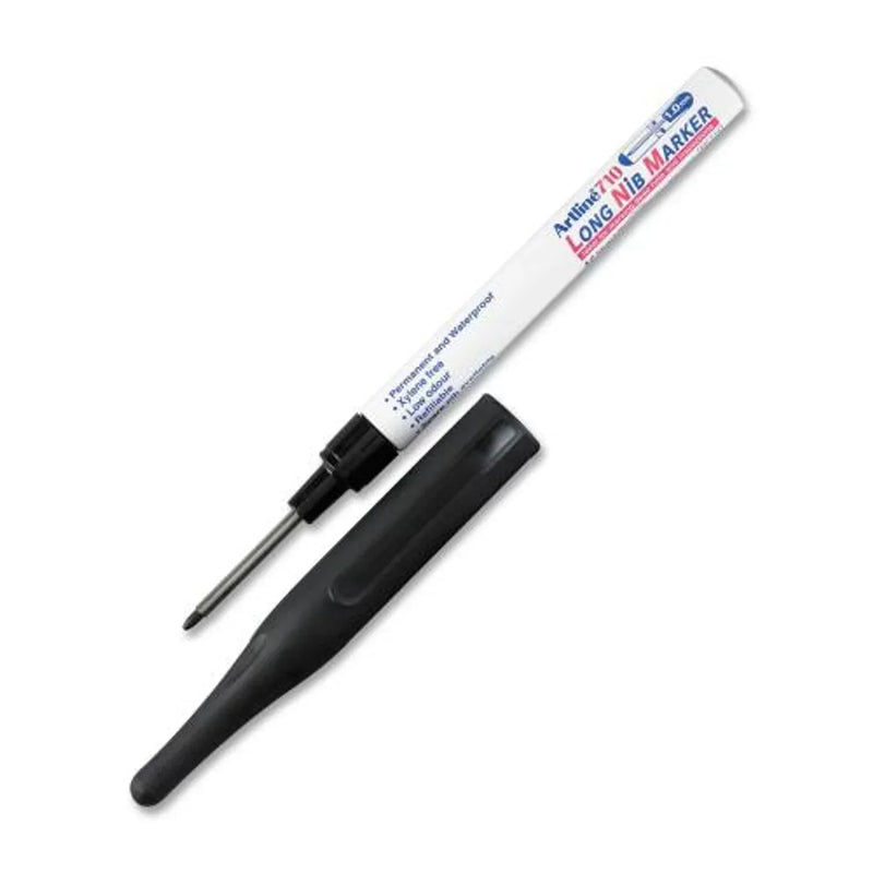 Artline 710 Long Nib Tip 1.0mm Bullet Marker Black Box 12 171001 (Box 12) - SuperOffice