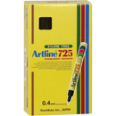 Artline 725 Permanent Marker 0.4mm Fine Tip Black Box 12 172501 (Box 12) - SuperOffice