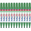 Artline 90 Permanent Marker Chisel Tip 2-5mm Green Box 12 109004 (Box 12) - SuperOffice