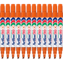 Artline 90 Permanent Marker Chisel Tip 2-5Mm Orange Box 12 109005 (Box 12) - SuperOffice