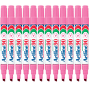 Artline 90 Permanent Marker Chisel Tip 2-5Mm Pink Box 12 109009 (Box 12) - SuperOffice