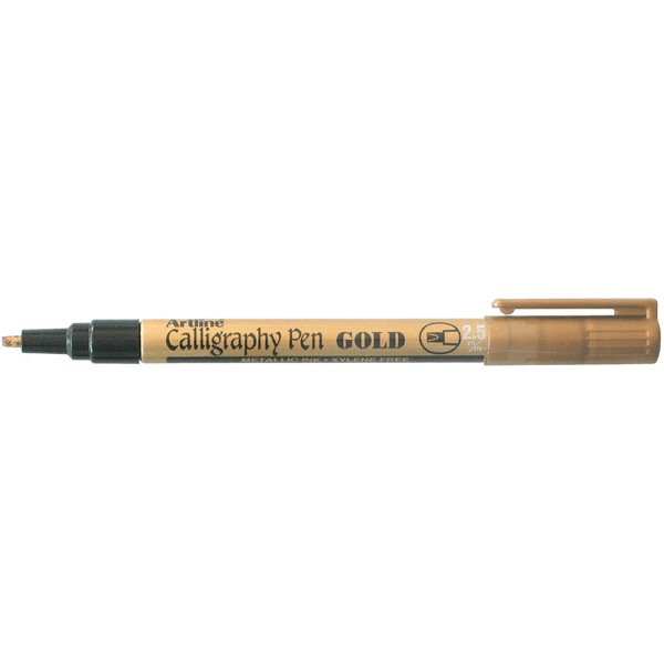 Artline 993 Calligraphy Pen 2.5mm Gold Box 12 1243031 (Box 12) - SuperOffice