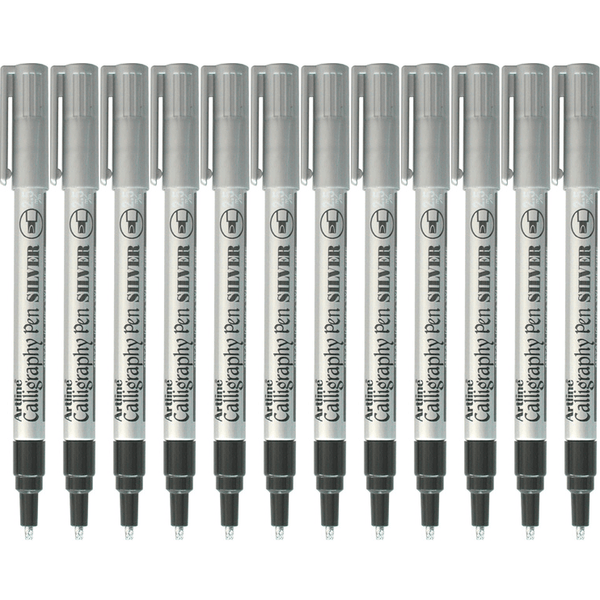 Artline 993 Calligraphy Pen 2.5mm Silver Box 12 1243032 (Box 12) - SuperOffice