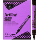 Artline Builders Permanent Marker Professional Series Black Box 12 195201B (Box 12) - SuperOffice