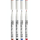 Artline Calligraphy Pen Set 2.0mm Assorted Colours Pigment Ink Pack 4 124274 (1 Pack of 4) - SuperOffice