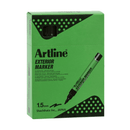 Artline Exterior Outdoor Permanent Marker UV Resistant Black Box 12 195601B (Box 12) - SuperOffice
