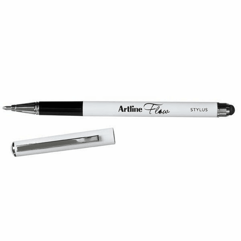 Artline Flow Metal Barrel Stylus Pen 1.0mm Blue Box 12 189103 (Box 12) - SuperOffice