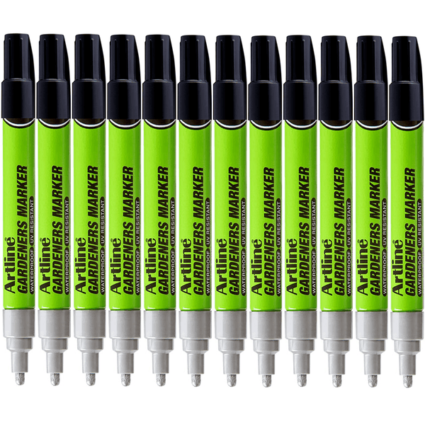 Artline Garden Waterproof Permanent Marker Silver Box 12 195762S (Box 12) - SuperOffice