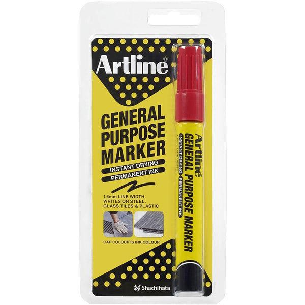 Artline General Purpose Marker Red Hangsell 195102HS - SuperOffice