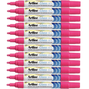 Artline Glass Marker Removable 2mm Bullet Tip Pink Box 12 183009 (Box 12) - SuperOffice