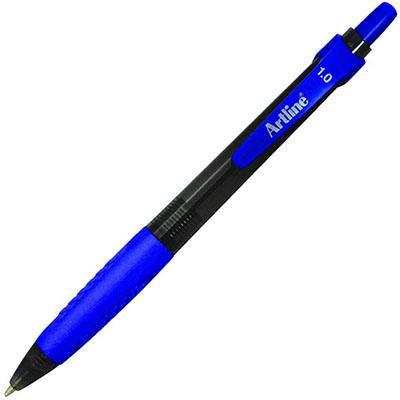 Artline Grip Retractable Ballpoint Pen Medium Blue Box 12 184003 - SuperOffice