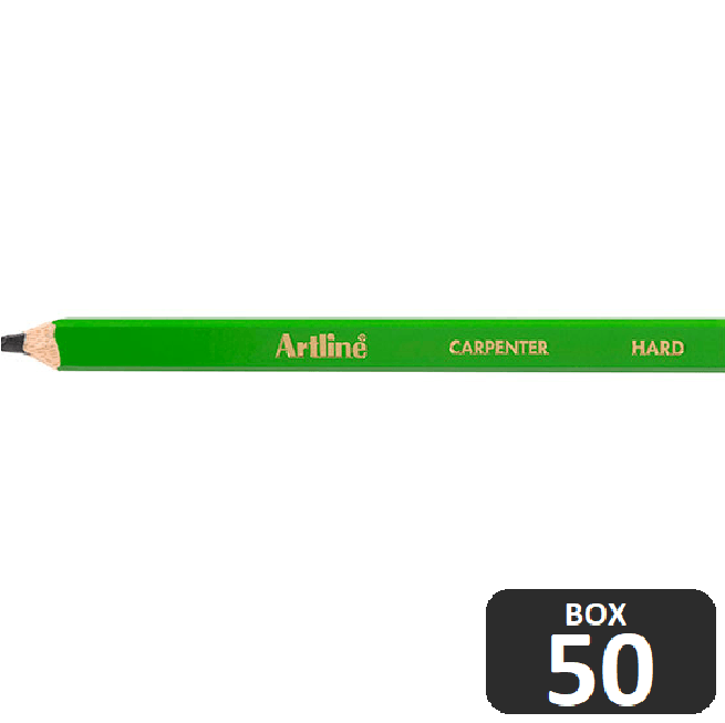 Artline Professional Carpenter Pencils Hard Box 50 BULK 195801 (Box 50) - SuperOffice