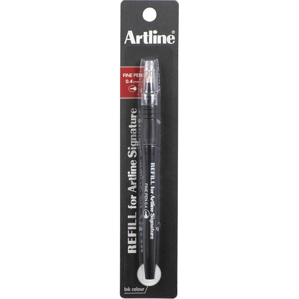 Artline Signature Fineliner Pen 0.4Mm Refill Black 149001 - SuperOffice