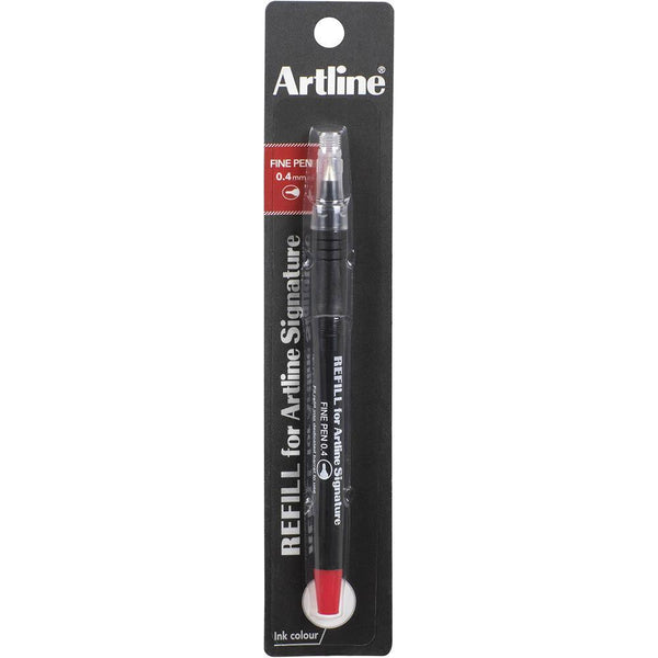 Artline Signature Fineliner Pen 0.4Mm Refill Red 149002 - SuperOffice