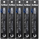 Artline Signature Rollerball Pen 0.7mm Refills Black Pack 5 149011 (EKSG-4400RF/1B) (5 Pack) - SuperOffice