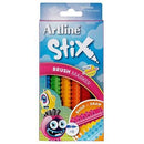Artline Stix Brush Marker Assorted Pack 6 131071 - SuperOffice