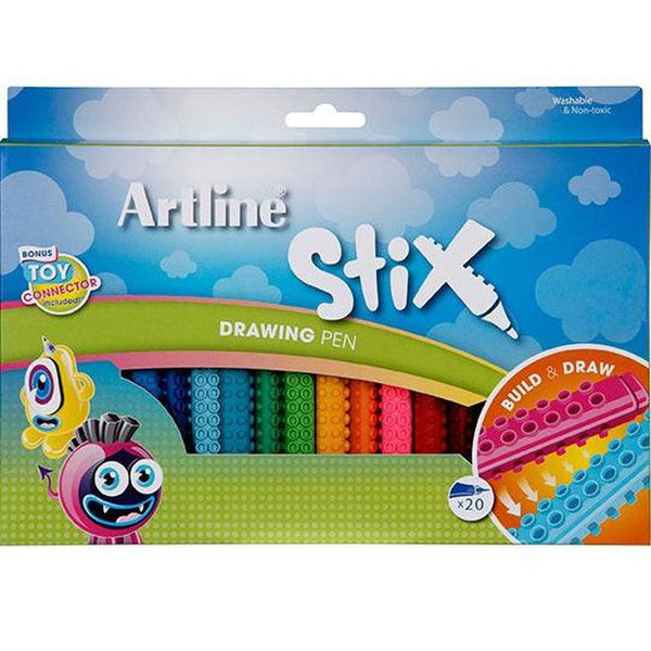 Artline Stix Drawing Pen Pack 20 132073 - SuperOffice