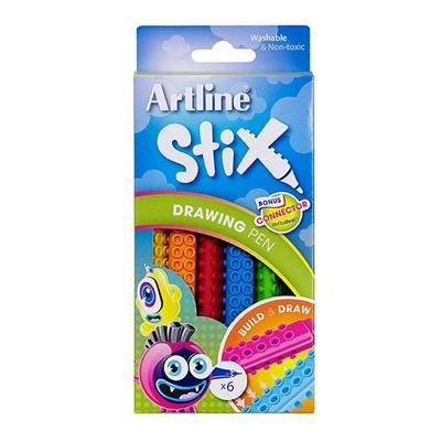 Artline Stix Drawing Pen Pack 6 132071 - SuperOffice