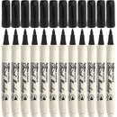 Artline Supreme Brush Marker Black Box 12 108101 (Box 12) - SuperOffice