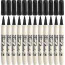 Artline Supreme Brush Marker Black Box 12 108101 (Box 12) - SuperOffice