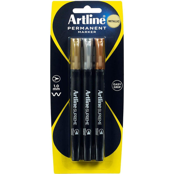 Artline Supreme Metallic Marker Pack 3 109935 - SuperOffice