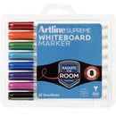 Artline Supreme Whiteboard Marker Assorted Pack 8 105178 - SuperOffice