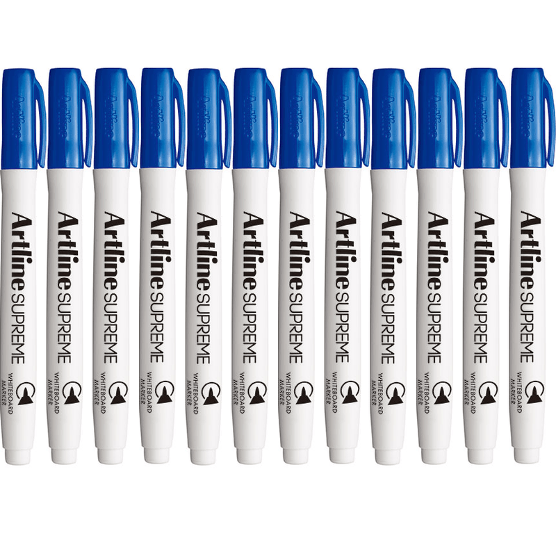 Artline Supreme Whiteboard Marker Pen Blue Box 12 105103 (Box 12) - SuperOffice