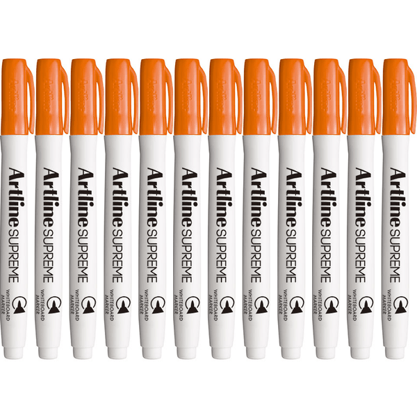 Artline Supreme Whiteboard Marker Pen Orange Box 12 105105 (Box 12) - SuperOffice
