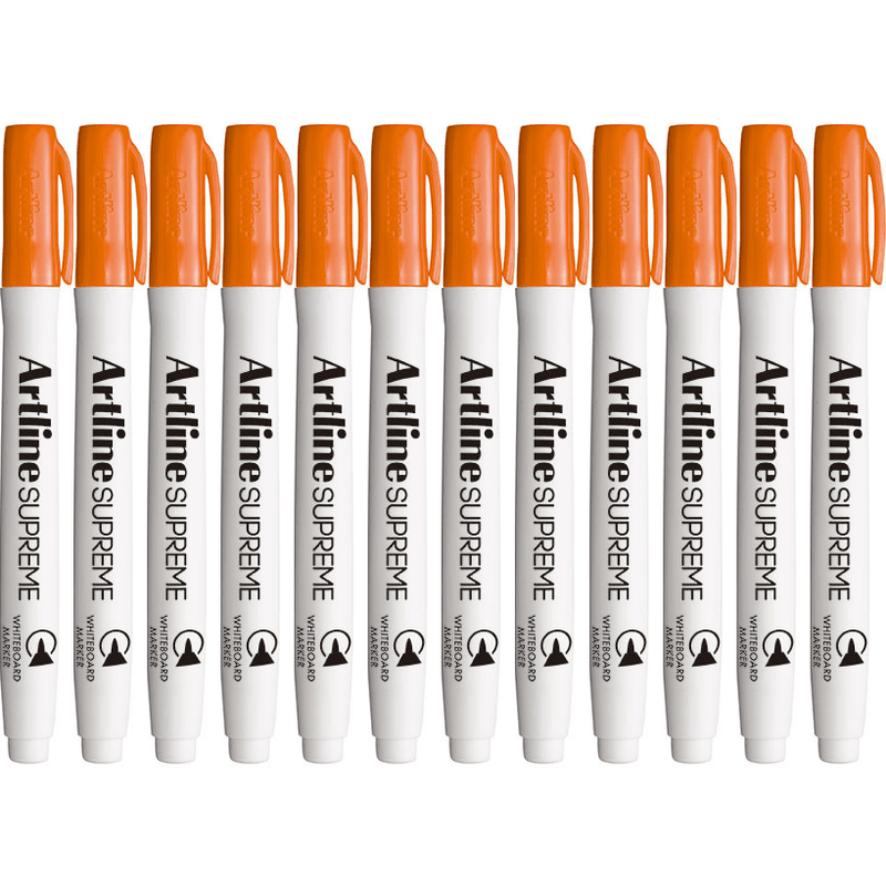 Artline Supreme Whiteboard Marker Pen Orange Box 12 105105 (Box 12) - SuperOffice