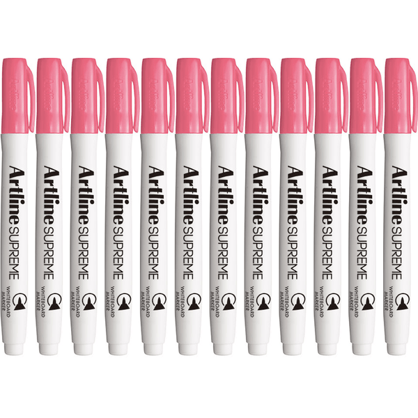 Artline Supreme Whiteboard Marker Pen Pink Box 12 105109 (Box 12) - SuperOffice