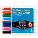 Artline Supreme Whiteboard Markers Assorted Colours Pack 8 105178 - SuperOffice
