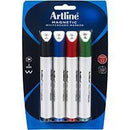 Artline Trio Magnetic Whiteboard Marker Bullet Point 2Mm Assorted Pack 4 158540 - SuperOffice