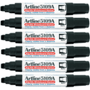 Artline Whiteboard Marker Big Nib 10mm Chisel Tip Black Box 6 5109A 159001 (Box 6) - SuperOffice