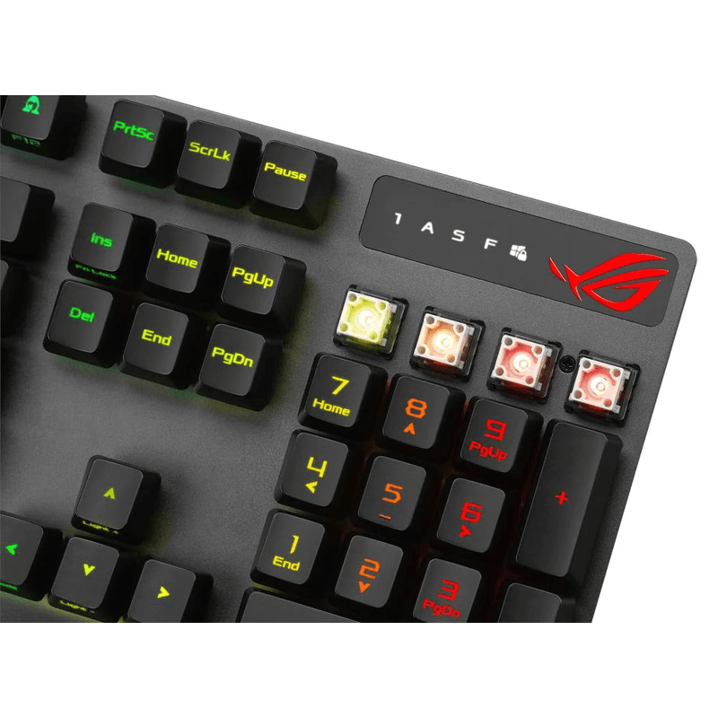 ASUS ROG Strix Scope RX Blue Switch RGB Mechanical Optical Gaming Keyboard Black ROG STRIX SCOPE RX/BL - SuperOffice