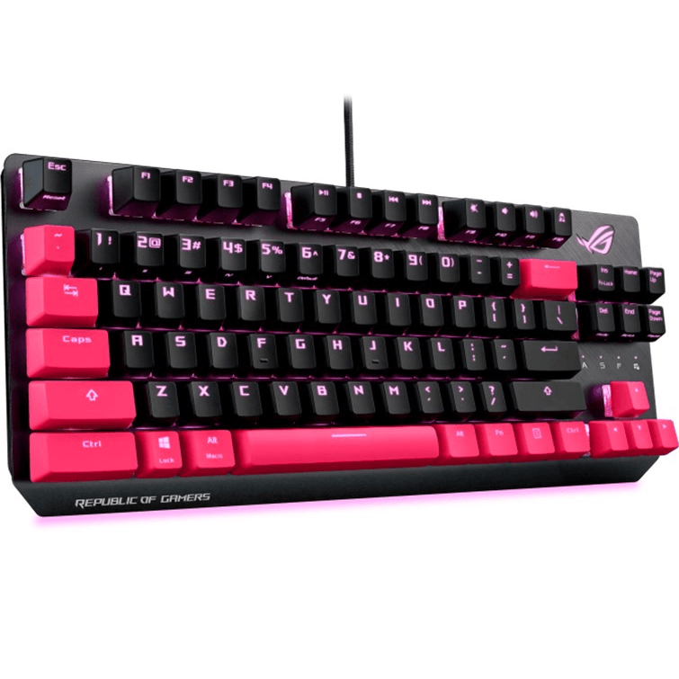 ASUS ROG Strix Scope TKL Compact Gaming Keyboard Electro Punk Pink ROG STRIX SCOPE TKL ELECTRO PUNK - SuperOffice