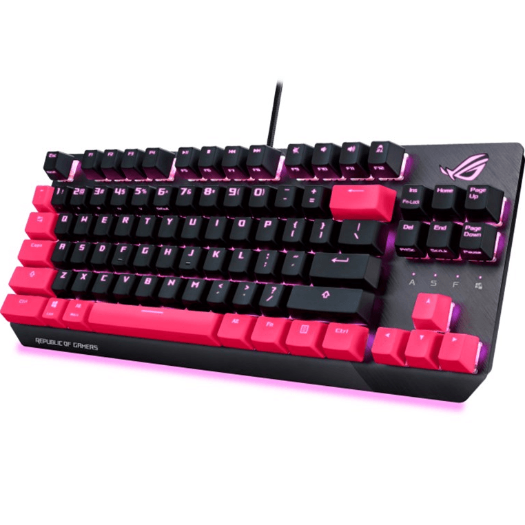 ASUS ROG Strix Scope TKL Compact Gaming Keyboard Electro Punk Pink ROG STRIX SCOPE TKL ELECTRO PUNK - SuperOffice