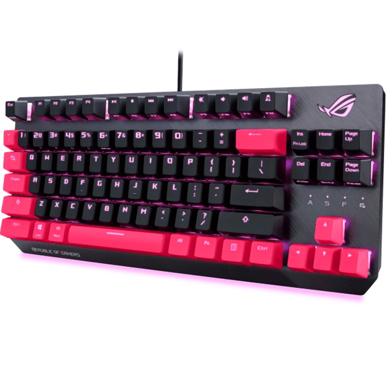 ASUS ROG Strix Scope TKL Compact Gaming Keyboard Electro Punk Pink ROG STRIX SCOPE TKL ELECTRO PUNK - SuperOffice