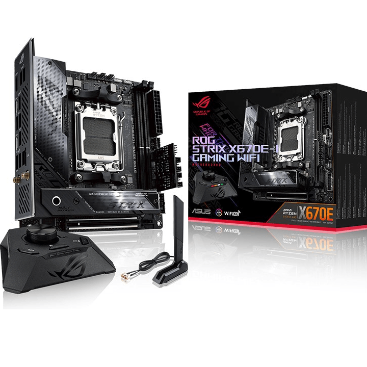ASUS ROG STRIX X670E-I Gaming WiFi AM5 Mini-ITX Motherboard ROG STRIX X670E-I GAMING WIFI - SuperOffice